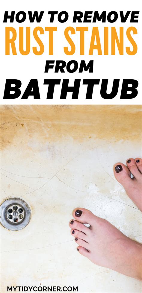 Here is how to remove rust stains from a bathtub, when a slow water leaks leaves a rusty streak from your faucet down the tub. How to Remove Rust Stains from Tub - Bathtub Cleaning Tips ...