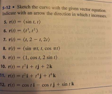 solved sketch the curve with the given vector equation