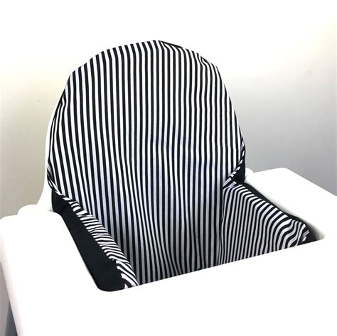 Covers are easy to unzip and switch out in case you want a back up for when one's in the wash, a. Monochrome stripes IKEA Antilop high chair cover - pyttig ...