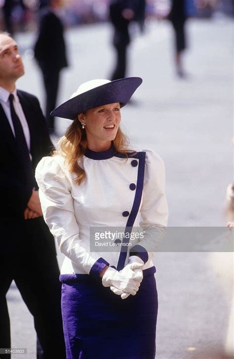 Sarah Duchess Of York Visiting York Yorkshire On July 4 1987