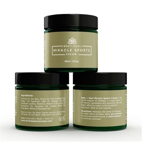 Miracle Sports Cream Therapeutic Beyond Cbd Sports Topical — Body