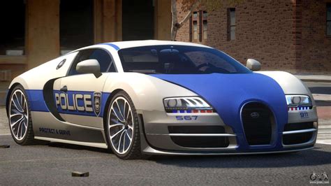 Bugatti Veryon Police V12 For Gta 4