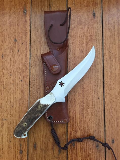 Puma Knife Puma Skinner Ii Laser Cut With Stag Handle And Tan Leather