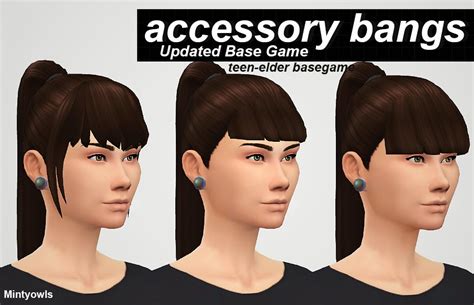 My Sims 4 Blog Updated Accessory Bangs By Mintyowls