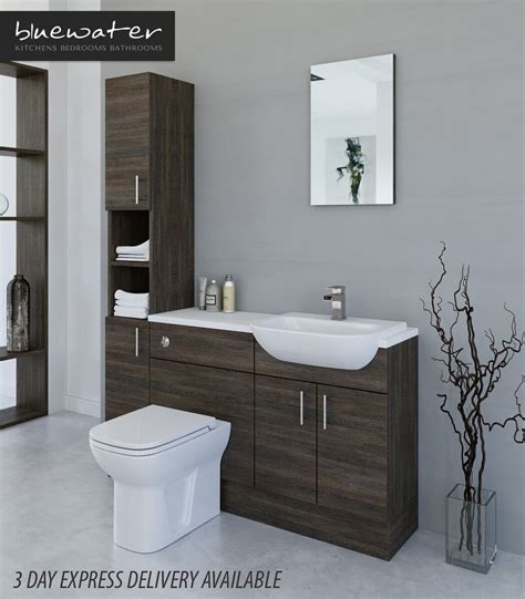 If you are looking for space saving storage, there is plenty of room in each bathroom set. Wenge Bathroom Furniture in 2020 | Fitted bathroom ...