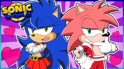 Sonamy Genderbent Sonica And Jamey Play Sonic World Female Sonic