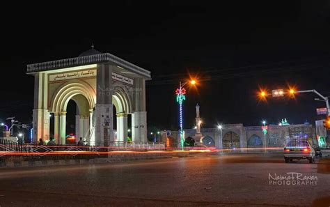 Mazar I Sharif City At Night Balkh Afghanistan Photo Credit Naimat