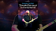 Remember That Night - David Gilmour Live At The Royal Albert Hall - YouTube