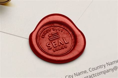 Psd file consists of smart objects. This is a very elegant and realistic wooden psd wax seal ...