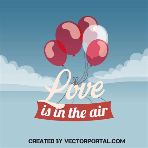 Love Is In The Air Graphics Royalty Free Stock Svg Vector