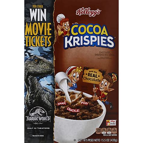 Kelloggs Cocoa Krispies Breakfast Cereal Made With Real Chocolate