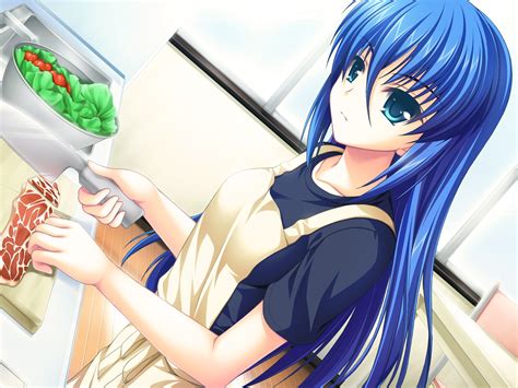 Wallpaper Asami Asami Fake Azure Arcology Girl Knife Meat