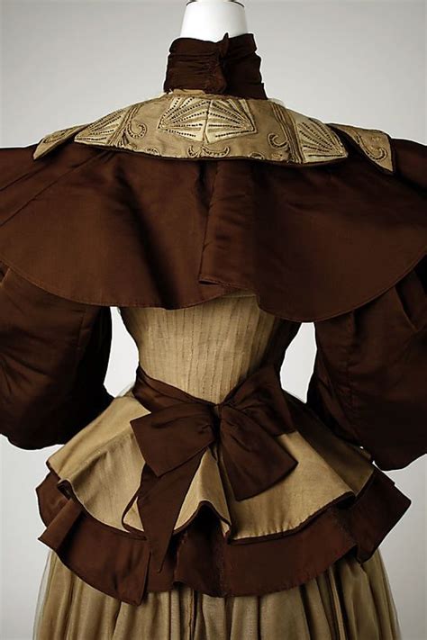 Dressdate 1895 Culture French Medium Silk 1890s Fashion 1800s