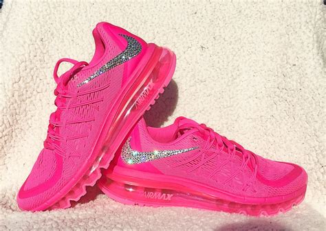 Crystal Nike Air Max 2015 Pink Bling Shoes With By Sparklenvie