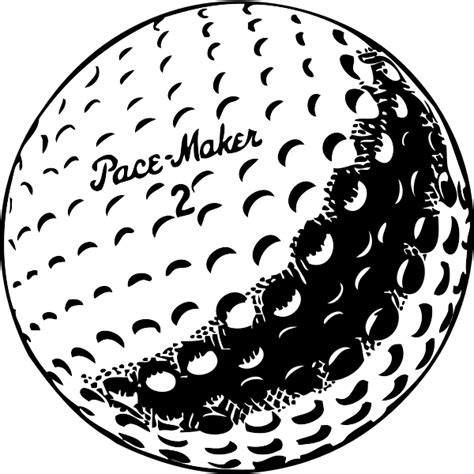 Golf ball vector graphics | Free SVG