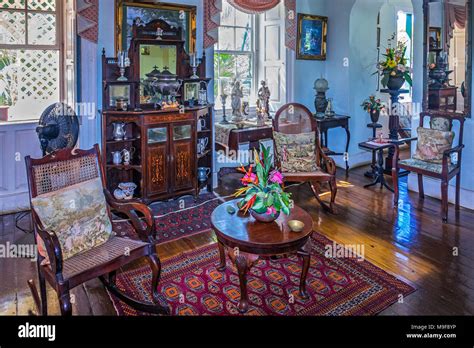 Living Room Sunbury Plantation House Barbadoswest Indies Stock Photo