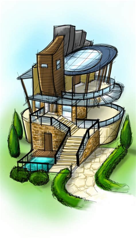 My Dream House Drawing Dream House Drawing The Art Of Images