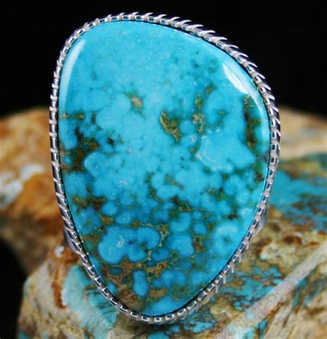 Tommy Jackson Rare High Grade Candelaria Spiderweb Turquoise Ring