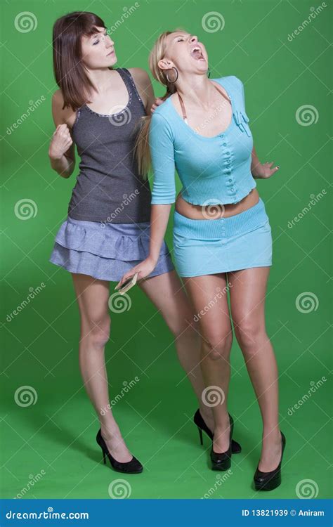 two women fighting stock image 6298465