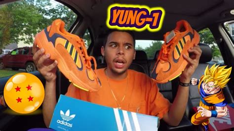Would you like to see more? ADIDAS YUNG-1 DRAGON BALL Z GOKU ORANGE [UNBOXING REVIEW ...