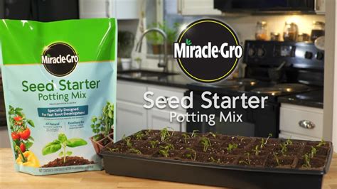 Miracle Gro Seed Starting Potting Mix 8 Qt For Use In Containers