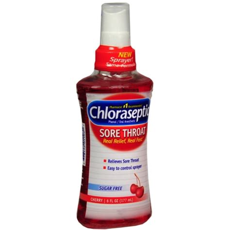 Chloraseptic Sore Throat Spray Cherry 6 Oz Pack Of 3