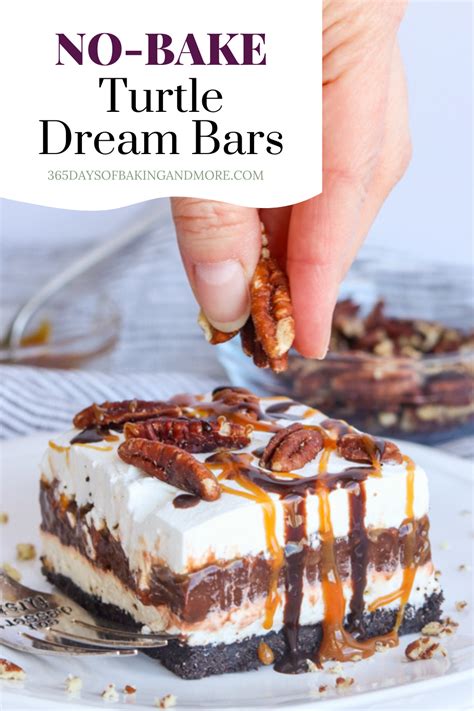 These No Bake Turtle Dream Bars Will Excite Your Taste Buds With An