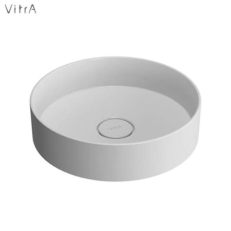 Vitra Memoria Round Countertop Mineral Cast Basin Uk Bathrooms
