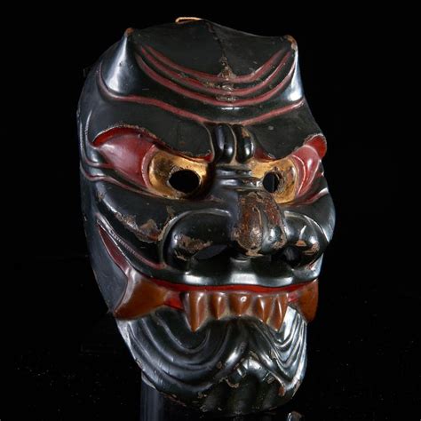 Sold Price Antique Japanese Lacquered Noh Mask November 1 0117 10