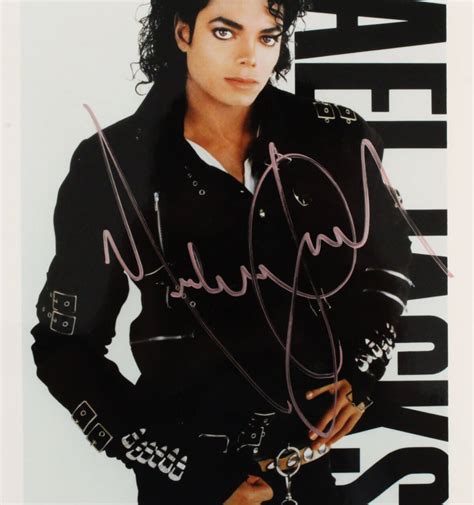 Michael Jackson Signed X Photo Jsa Full Loa Memorabilia Expert