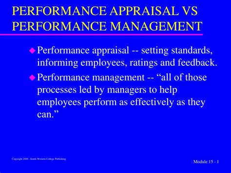 Ppt Performance Appraisal Vs Performance Management Powerpoint