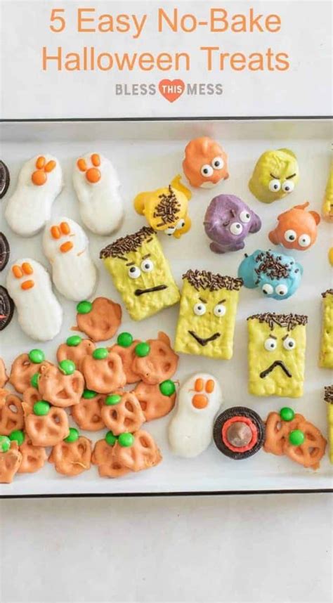 5 Easy No Bake Halloween Treats Must Try Halloween Party Food Ideas