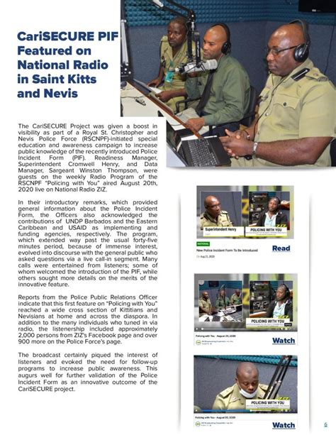 royal st christopher and nevis police force officers radio show highlighted in carisecure