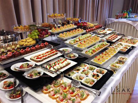 Catering Buffet Style For Banquet Snacks And Appetizers Fotografias