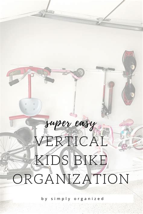 Simply Done Easy And Affordable Vertical Bike Organization Simply