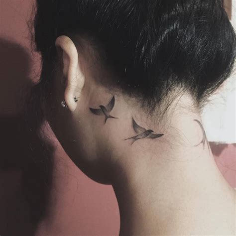 Swallows On The Neck Tattoogrid Net