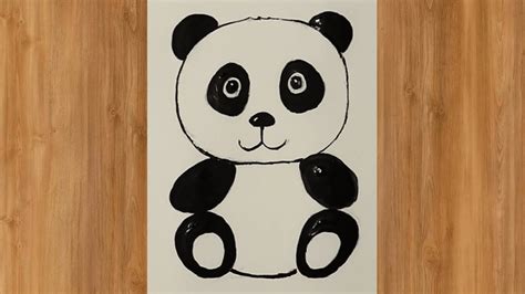 How To Draw A Panda Panda Drawing Easy Drawing