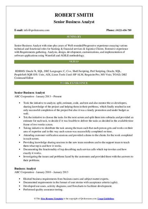 Explore job roles career business analyst career guide pdf. Business Analyst Resume Samples | QwikResume
