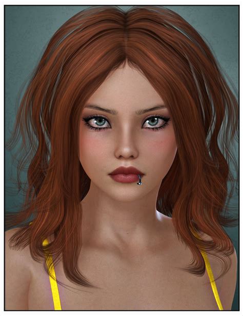 Selina Hair For Genesis 2 And 3 Females And Victoria 4 Daz 3d