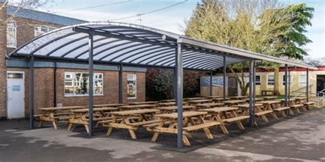 School Shelter Primary And Secondary School Canopy Aands Landscape