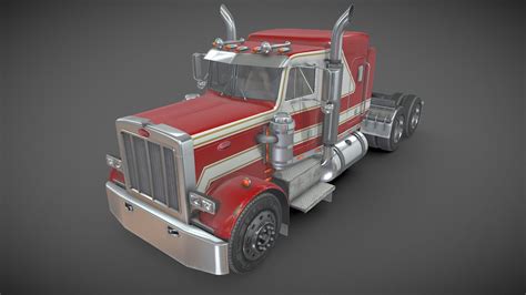 Peterbilt 359 Semi Truck Buy Royalty Free 3d Model By Veaceslav