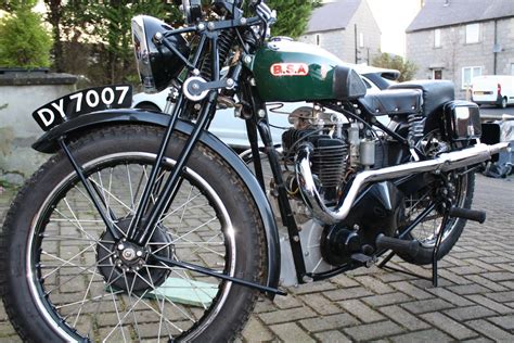 1932 Bsa Bluestar 500cc Twinport Vintageclassicveteran Motorcycle