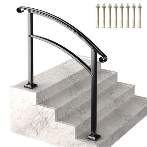 Buy Edmaxwell Handrails For Outdoor Steps Outdoor Stair Railing 4 Steps