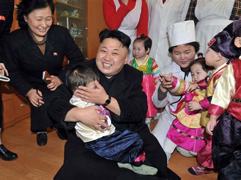 Kim Jong Un Visits Orphanage In North Korea The Independent The Independent