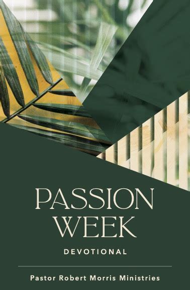 Passion Week Devotional Crawford Pastor Robert Morris