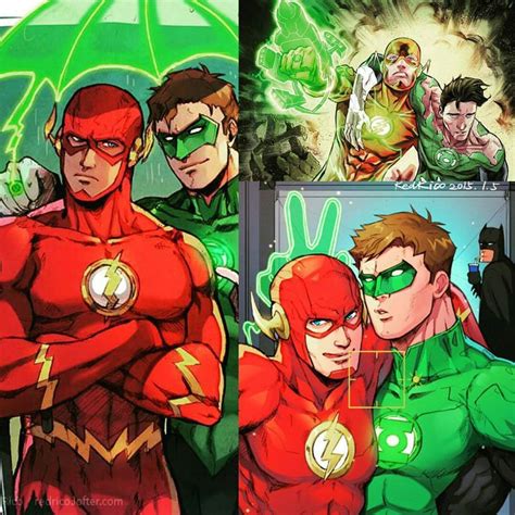 Hal Jordan And Barry Allen Dc Comics Characters Dc Comics Art Comic Heroes