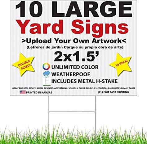 Two 2 Pack Custom Personalized 18x24 Yard Signs