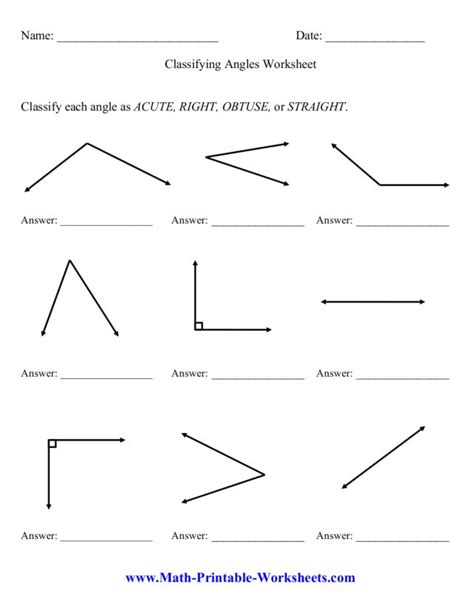 26+ Classifying Angles Worksheet Pics - Sutewo