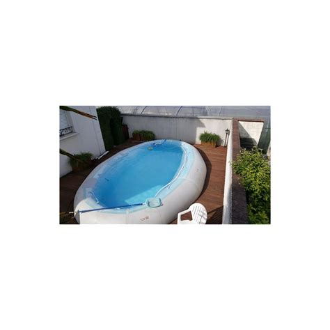 Vente discount de piscines hors sol gre, robots piscine, chauffage et pompe à chaleur, piscine bois ubbink, acier, autoportante, décorée avec accessoires, bâches. Piscine hors sol Zodiac Original ovale Ovline 2000 dim ext ...