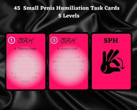Small Penis Humiliation Sph Dominatrix Cards Humiliating Etsy